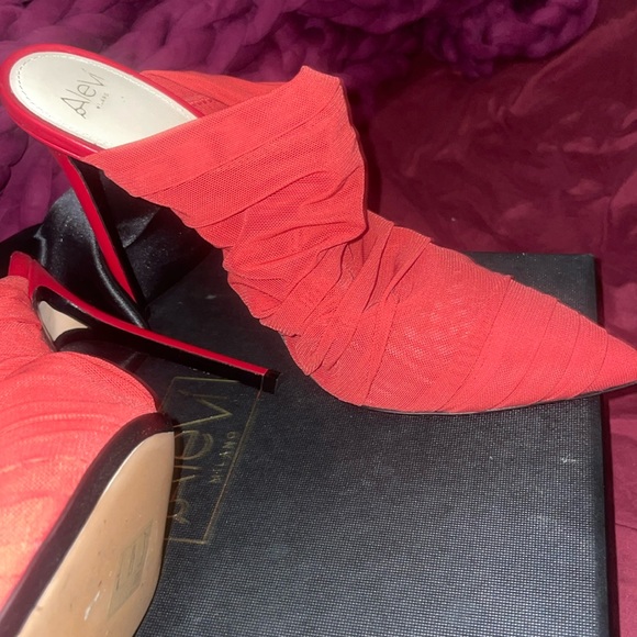 Alevi Milano Shanina 110 Look net red mules - Picture 5 of 17